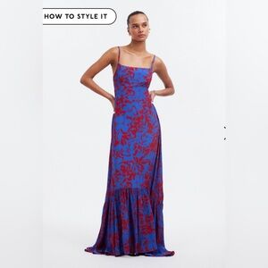 Madewell Empire-Waist Tank Maxi Dress in Floral